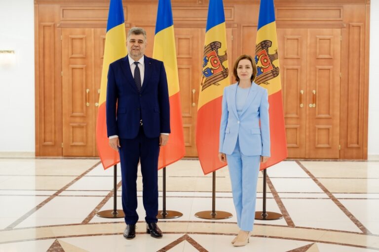 Maia Sandu, întrevedere cu Marcel Ciolacu: România rămâne un partener de încredere pentru R. Moldova