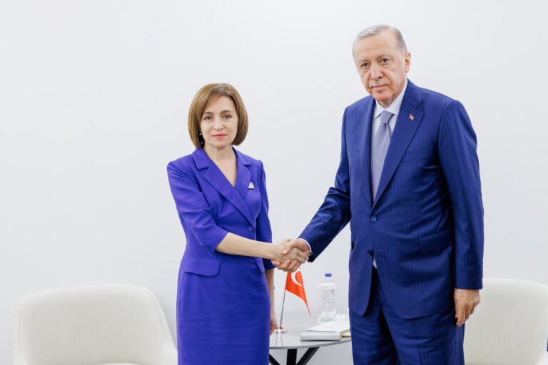 Maia Sandu, întrevedere cu Recep Erdogan: Situația din Găgăuzia, printre subiectele abordate