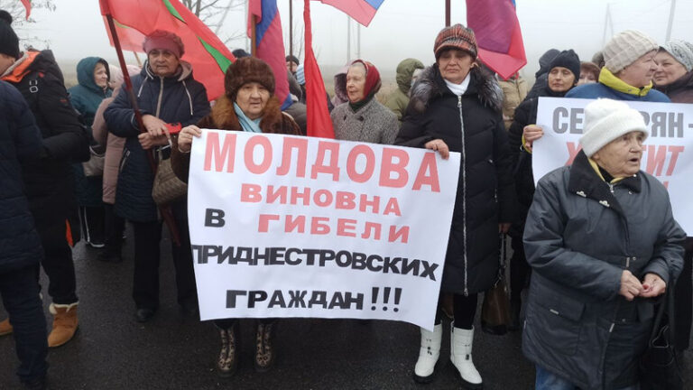 Proteste în stânga Nistrului împotriva autorităților de la Chișinău, cu mesaje pro-ruse
