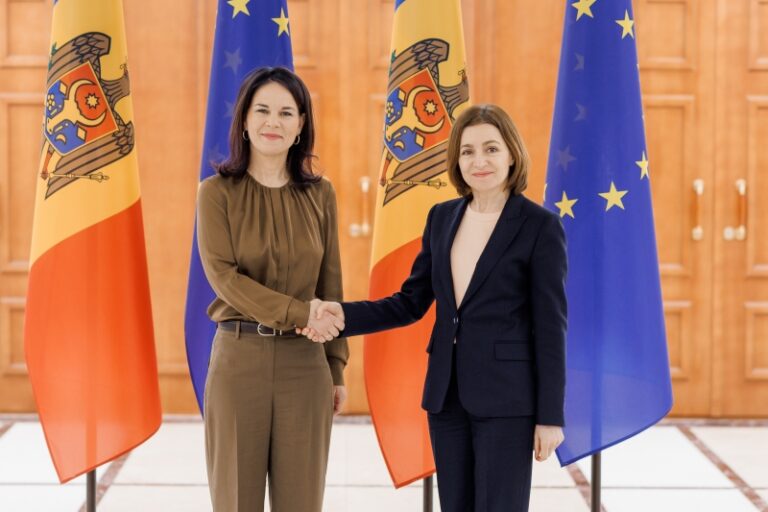 Maia Sandu, întrevedere cu Annalena Baerbock: Germania este unul dintre cei mai importanți parteneri comerciali ai țării și o sursă majoră de investiții