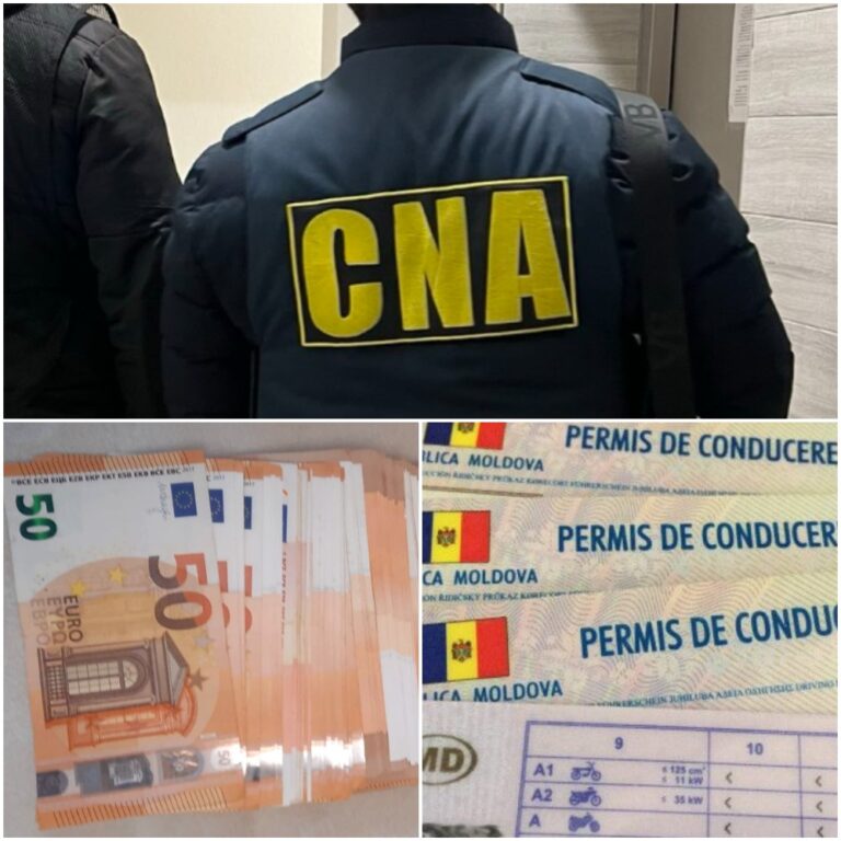 1000 de euro pentru un permis la Bălți: Un inspector de patrulare, prins de CNA