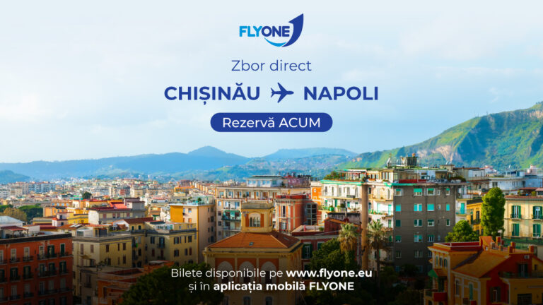 FLYONE lansează o nouă rută: Chișinău – Napoli