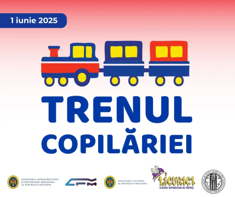 Trenul Copilăriei” pornește din Gara Chișinău de 1 iunie – o aventură gratuită pentru cei mici