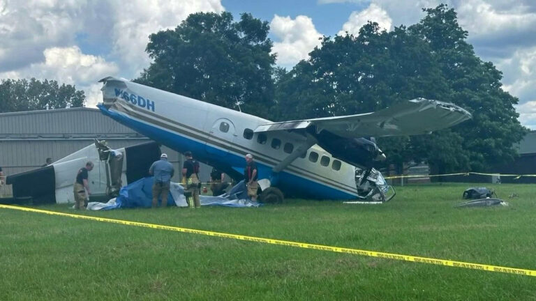 Avion pentru parașutism s-a prăbușit în Tennessee: 20 de persoane la bord, niciun deces