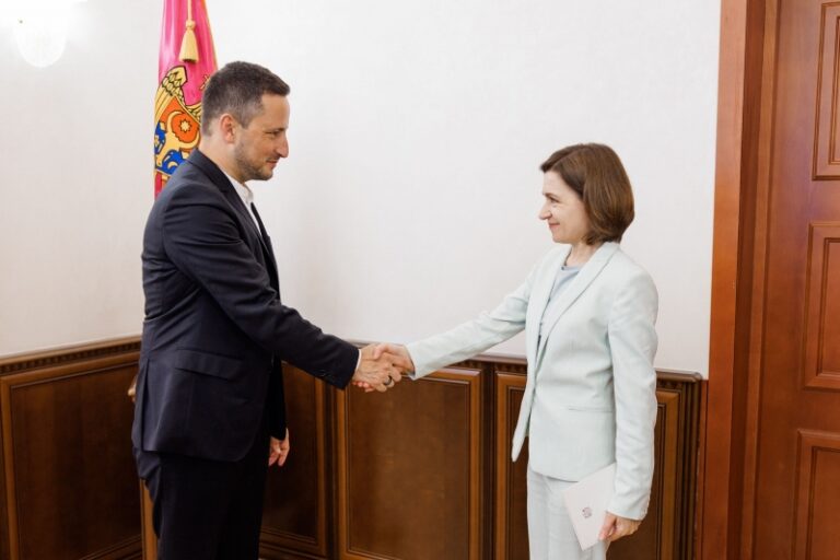 Maia Sandu, întrevedere cu Nicu Ștefănuță: Parcursul european și securitatea regională, în prim-plan