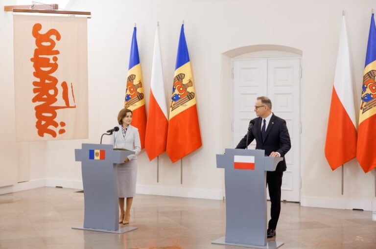 Maia Sandu la Varșovia: „Parteneriatul cu Polonia e mai solid ca niciodată”