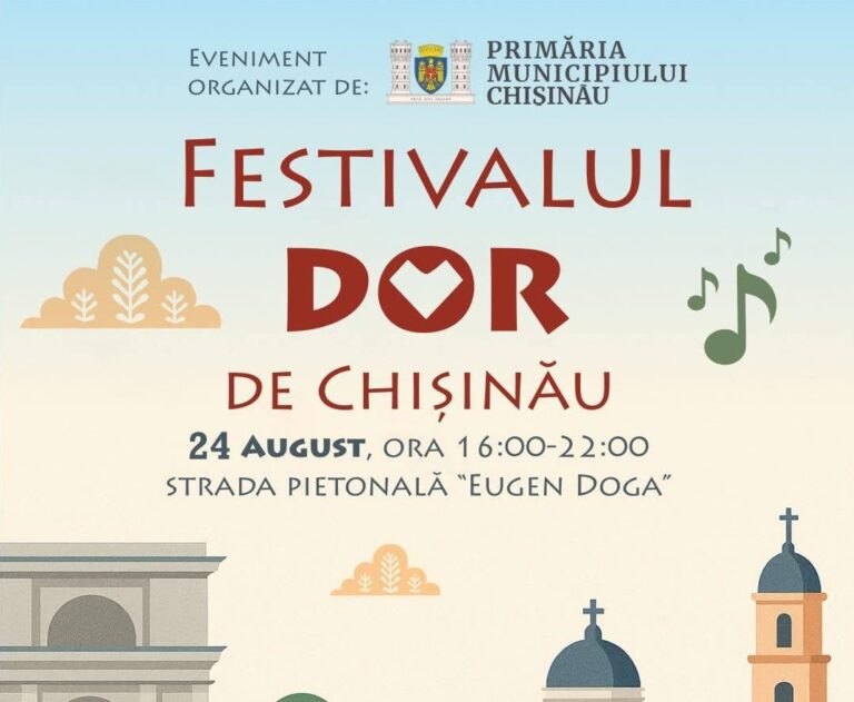 Restricții de circulație în Chișinău în legătură cu Festivalul „Dor de Chișinău”: Strada Columna, închisă în weekend