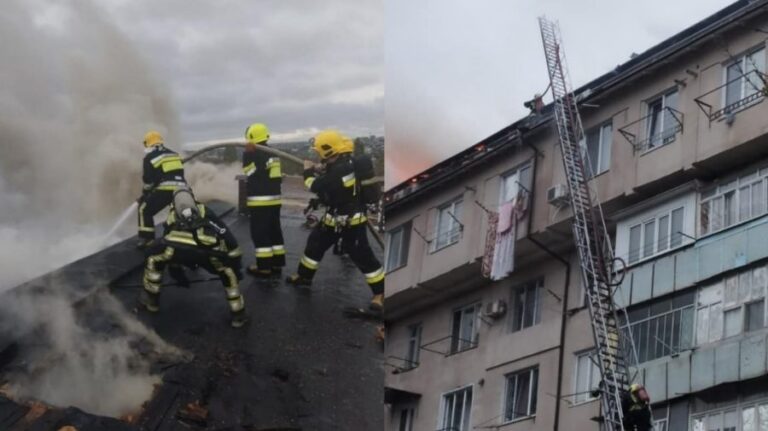 Incendiu într-un bloc de locuit din Chișinău: 18 persoane evacuate, inclusiv 5 copii