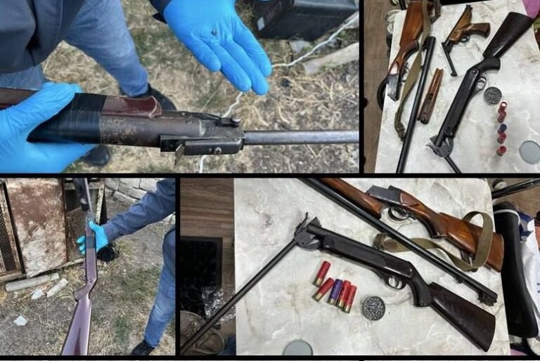 Percheziții la Orhei: Arme deținute ilegal, ridicate de polițiști