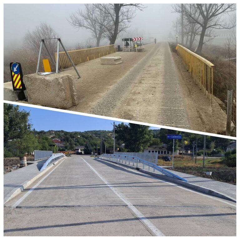 Podul de la Buțeni, reconstruit complet: Trafic reluat în condiții de siguranță