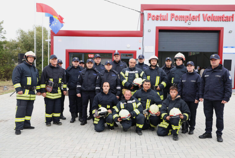 Post de pompieri voluntari inaugurat la Zubrești: peste 12.000 de oameni vor beneficia de intervenții mai rapide