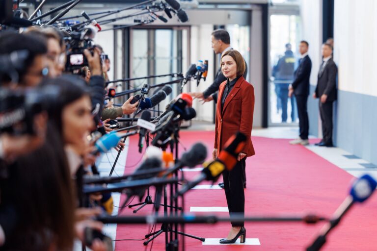 Maia Sandu, la Copenhaga: O democrație mică și fragilă precum cea a R. Moldova a rezistat resurselor mari ale Rusiei