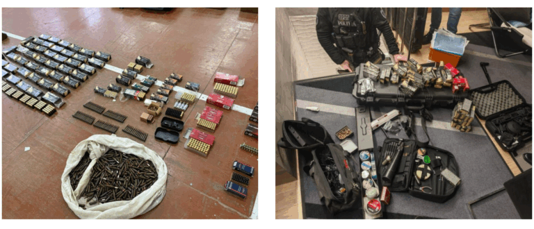 (VIDEO) Captură record de arme și muniții în Chișinău. Patru persoane, reținute