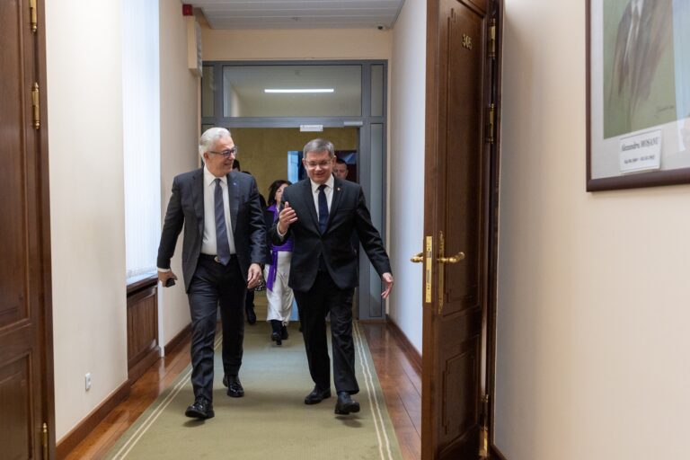 Șeful Legislativului de la Chișinău, discuții cu președintele APCE: R. Moldova este un aliat al țărilor libere și democrate