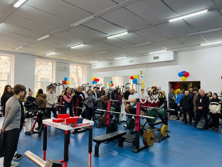 (FOTO) Centru de instruire și evaluare a capacităților motrice, inaugurat la Universitatea de Stat din Moldova cu sprijinul DRRM