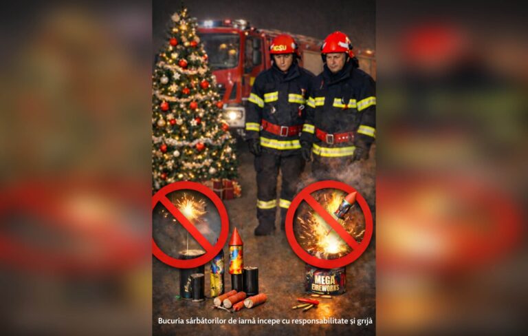 IGSU, recomandări pentru siguranța cetățenilor în perioada sărbătorilor de iarnă