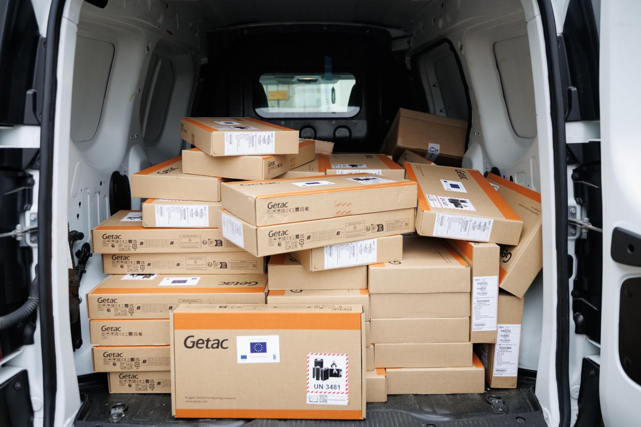 (FOTO) Poliția din Republica Moldova, o nouă donație din partea UE