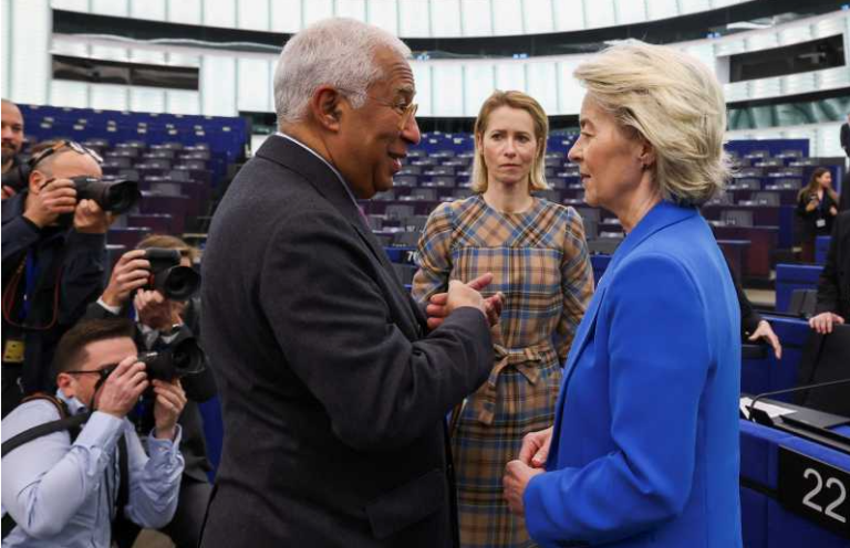 Antonio Costa și Ursula von der Leyen, mesaj de forță și unitate a UE în plenul Parlamentului European