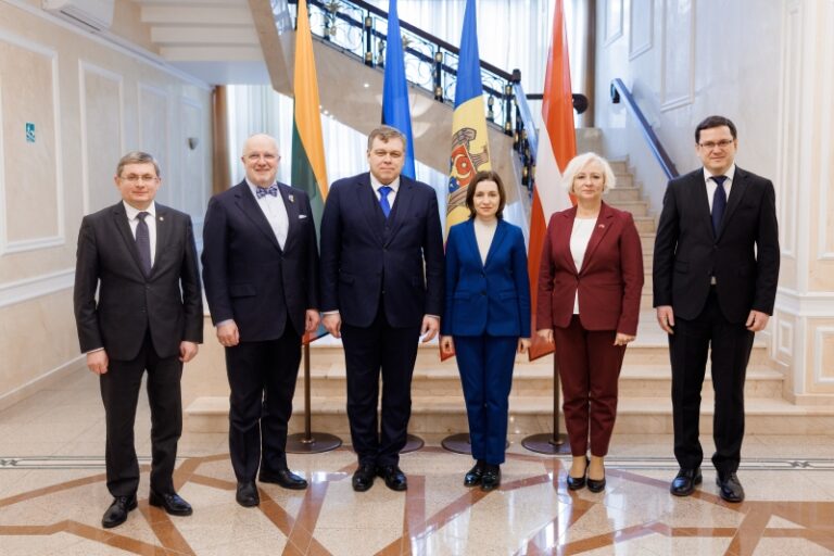 Președinta R. Moldova și șefii Parlamentelor din Statele Baltice, discuții privind procesul de aderare la UE și situația de securitate din regiune