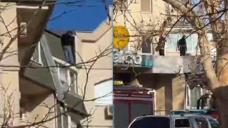 Panică pe strada Petru Rareș: un bărbat a amenințat că se aruncă de pe acoperiș