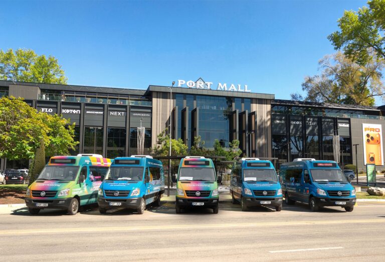PORT MALL lansează microbuze și rute noi, gratuite pentru vizitatori