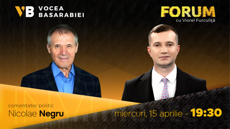 📺 FORUM cu Viorel Furculiță | Invitat: Nicolae Negru, 15 aprilie | ⏰ 19:30