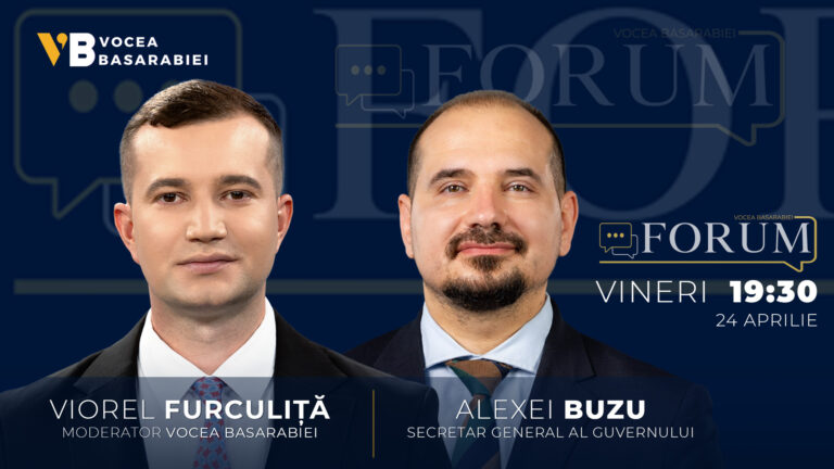 📺 FORUM cu Viorel Furculiță | Invitat: Alexei Buzu, 24 aprilie | ⏰ 19:30