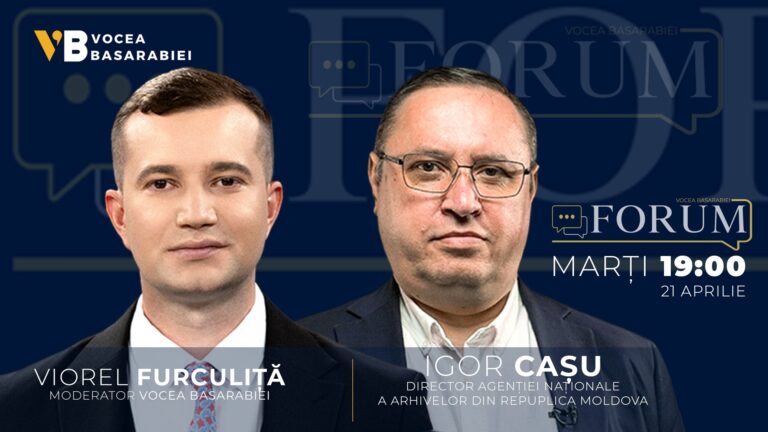 📺 FORUM cu Viorel Furculiță | Invitat: Igor Cașu, 21 aprilie | ⏰ 19:30