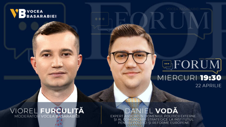 📺 FORUM cu Viorel Furculiță | Invitat: Daniel Vodă, 22 aprilie | ⏰ 19:30