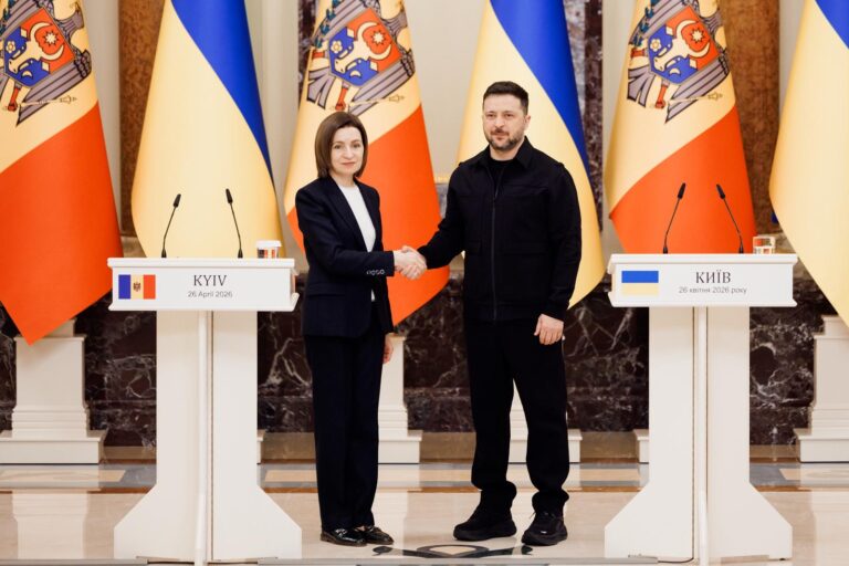 Maia Sandu, la Kiev: Securitatea Moldovei și a Ucrainei este interconectată
