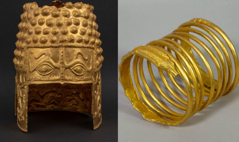 Tezaurul dacic recuperat a revenit în România: Coiful de la Coțofenești și două brățări, expuse la Muzeul Național de Istorie