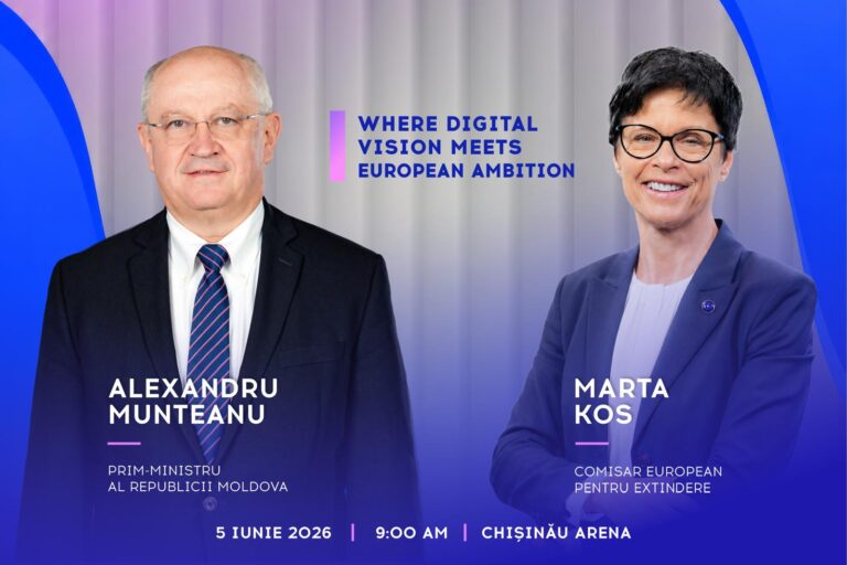 Moldova Digital Summit 2026, inaugurat oficial de premierul Alexandru Munteanu și de comisara europeană pentru Extindere, Marta Kos