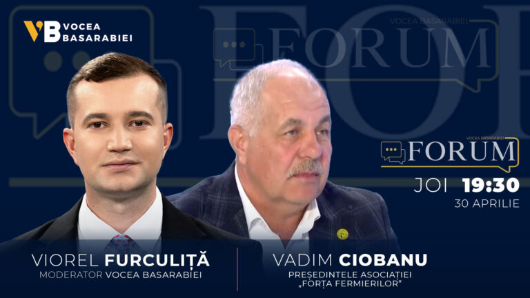 📺 FORUM cu Viorel Furculiță | Invitat: Vadim Ciobanu, 30 aprilie | ⏰ 19:30
