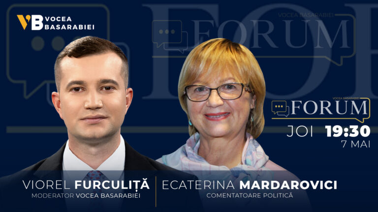📺 FORUM cu Viorel Furculiță | Invitată: ECATERINA MARDAROVICI, 7 mai | ⏰ 19:30