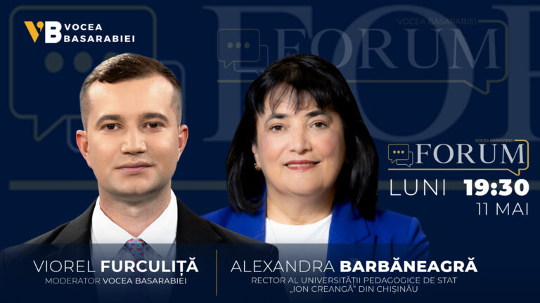 📺 FORUM cu Viorel Furculiță | Invitată: Alexandra Barbăneagră, 11 mai | ⏰ 19:30