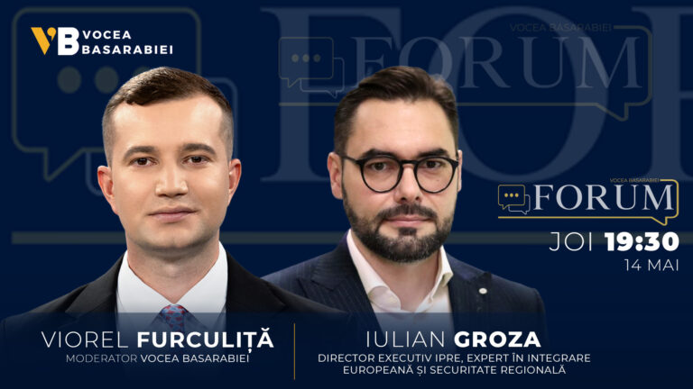 📺 FORUM cu Viorel Furculiță | Invitat: Iulian Groza, 14 mai | ⏰ 19:30