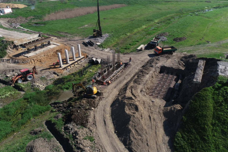 Podul peste râul Răuțel, din raionul Fălești, a ajuns la un grad de execuție de 51%