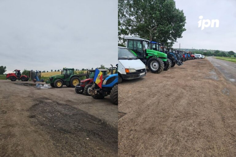 Fermierii din Fălești, Cahul și Rezina protestează cu tehnică agricolă pe trasee