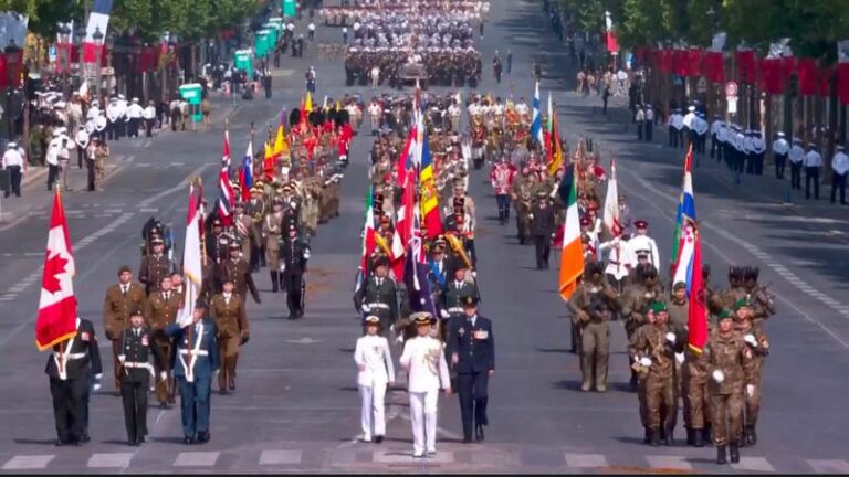 (VIDEO) Militari din R. Moldova au defilat la parada militară de Ziua Națională a Franței