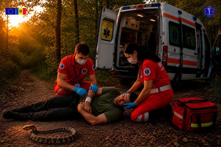 Un bărbat din Strășeni a ajuns la spital după ce a fost mușcat de un șarpe  