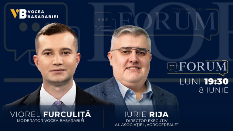 📺📻 FORUM cu Viorel Furculiță | Invitat: Iurie Rija, 8 iunie | ⏰ 19:30