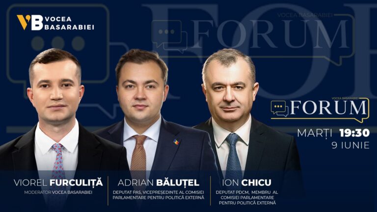 📺📻 FORUM cu Viorel Furculiță | Invitați: Adrian Băluțel și Ion Chicu, 9 iunie | ⏰ 19:30