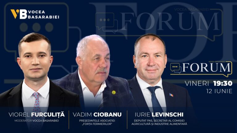 📺📻 FORUM cu Viorel Furculiță | Invitat: Iurie Levinschi, Vadim Ciobanu, 12 iunie | ⏰ 19:30