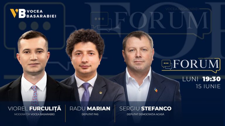 📺📻 FORUM cu Viorel Furculiță | Invitați: Radu Marian, Sergiu Stefanco🗓 Luni, 15 iunie | ⏰ 19:30