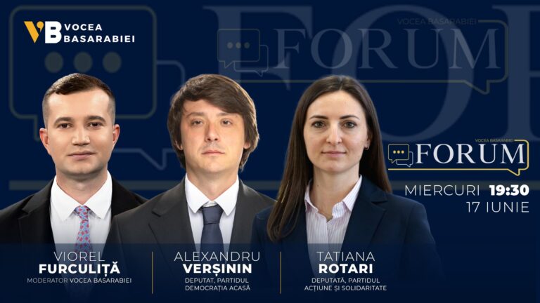 📺📻 FORUM cu Viorel Furculiță | Invitați: Tatiana Rotari, Alexandru Verșinin, 17 iunie | ⏰ 19:30