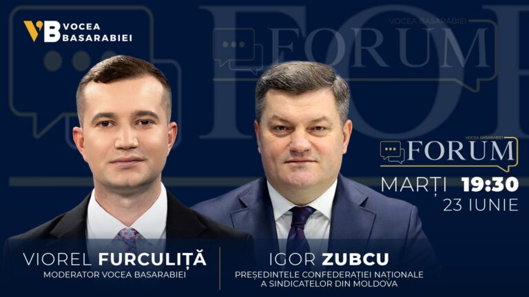 📺📻 FORUM cu Viorel Furculiță | Invitat: Igor Zubcu🗓 Marți, 23 iunie | ⏰ 19:30