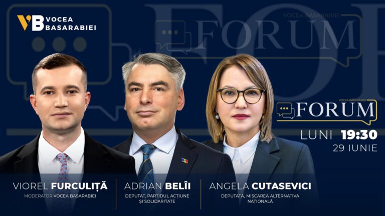 📺📻 FORUM cu Viorel Furculiță | Invitați: Angela Cutasevici și Adrian Belîi, 29 iunie| ⏰ 19:30