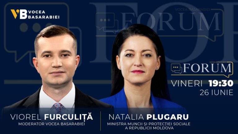 📺📻 FORUM cu Viorel Furculiță | Invitată: Natalia Plugaru🗓 Vineri, 26 iunie | ⏰ 19:30