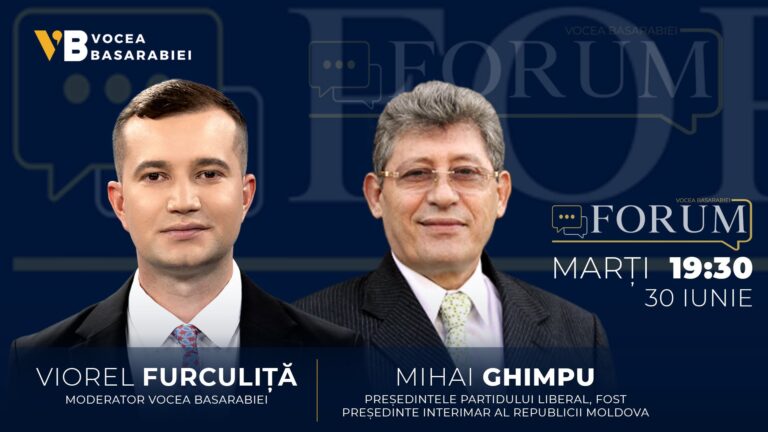 📺📻 FORUM cu Viorel Furculiță | Invitat: Mihai Ghimpu🗓 Marți, 30 iunie| ⏰ 19:30