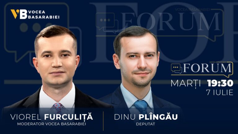 📺📻 FORUM cu Viorel Furculiță | Invitat: Dinu Plîngău, 7 iulie | ⏰ 19:30